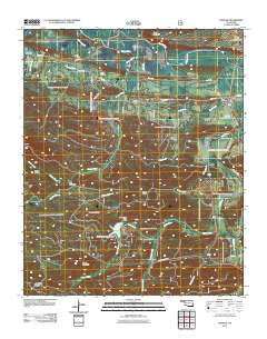 Hodgen Oklahoma Historical topographic map, 1:24000 scale, 7.5 X 7.5 Minute, Year 2011