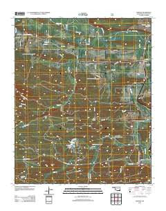 Hodgen Oklahoma Historical topographic map, 1:24000 scale, 7.5 X 7.5 Minute, Year 2013