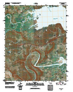 Hoffman Oklahoma Historical topographic map, 1:24000 scale, 7.5 X 7.5 Minute, Year 2010
