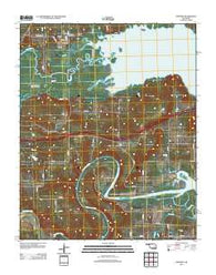 Hoffman Oklahoma Historical topographic map, 1:24000 scale, 7.5 X 7.5 Minute, Year 2012
