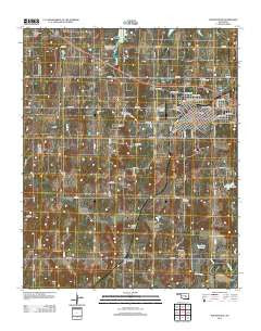 Holdenville Oklahoma Historical topographic map, 1:24000 scale, 7.5 X 7.5 Minute, Year 2012