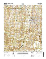 Holdenville Oklahoma Current topographic map, 1:24000 scale, 7.5 X 7.5 Minute, Year 2016