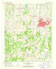 Holdenville Oklahoma Historical topographic map, 1:24000 scale, 7.5 X 7.5 Minute, Year 1972