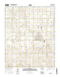 Hollis Oklahoma Current topographic map, 1:24000 scale, 7.5 X 7.5 Minute, Year 2016