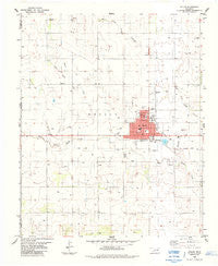 Hollis Oklahoma Historical topographic map, 1:24000 scale, 7.5 X 7.5 Minute, Year 1985