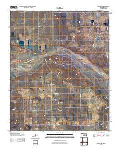 Hollis SW Oklahoma Historical topographic map, 1:24000 scale, 7.5 X 7.5 Minute, Year 2010