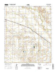 Hollister Oklahoma Current topographic map, 1:24000 scale, 7.5 X 7.5 Minute, Year 2016