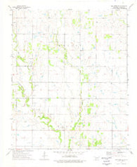 Hollister NE Oklahoma Historical topographic map, 1:24000 scale, 7.5 X 7.5 Minute, Year 1974