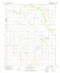 Hollister Oklahoma Historical topographic map, 1:24000 scale, 7.5 X 7.5 Minute, Year 1974