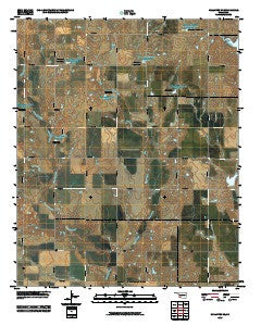 Hollister NE Oklahoma Historical topographic map, 1:24000 scale, 7.5 X 7.5 Minute, Year 2010