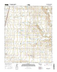 Hollister NW Oklahoma Current topographic map, 1:24000 scale, 7.5 X 7.5 Minute, Year 2016