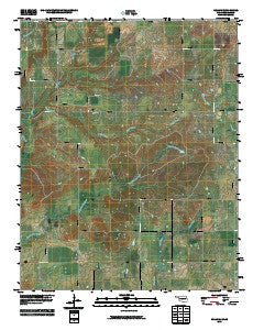 Hollow Oklahoma Historical topographic map, 1:24000 scale, 7.5 X 7.5 Minute, Year 2010