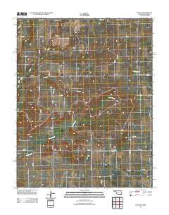 Hollow Oklahoma Historical topographic map, 1:24000 scale, 7.5 X 7.5 Minute, Year 2012