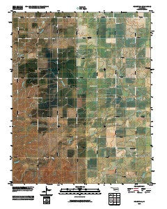 Homestead Oklahoma Historical topographic map, 1:24000 scale, 7.5 X 7.5 Minute, Year 2010