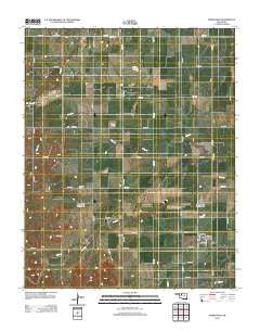 Homestead Oklahoma Historical topographic map, 1:24000 scale, 7.5 X 7.5 Minute, Year 2012