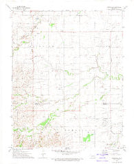 Homestead Oklahoma Historical topographic map, 1:24000 scale, 7.5 X 7.5 Minute, Year 1972
