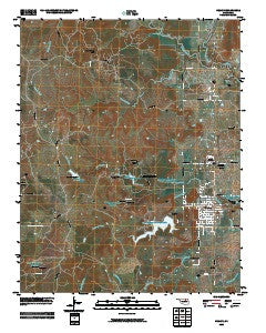 Hominy Oklahoma Historical topographic map, 1:24000 scale, 7.5 X 7.5 Minute, Year 2009