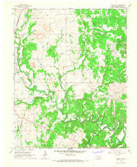 Hominy NE Oklahoma Historical topographic map, 1:24000 scale, 7.5 X 7.5 Minute, Year 1966