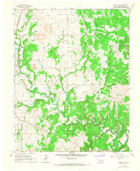 Hominy NE Oklahoma Historical topographic map, 1:24000 scale, 7.5 X 7.5 Minute, Year 1966