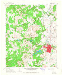 Hominy Oklahoma Historical topographic map, 1:24000 scale, 7.5 X 7.5 Minute, Year 1966
