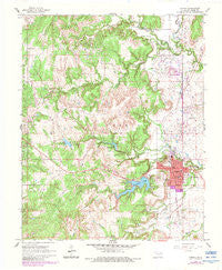 Hominy Oklahoma Historical topographic map, 1:24000 scale, 7.5 X 7.5 Minute, Year 1966