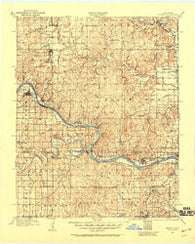 Hominy Oklahoma Historical topographic map, 1:125000 scale, 30 X 30 Minute, Year 1912