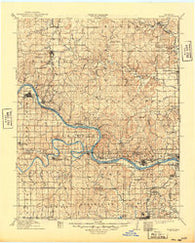 Hominy Oklahoma Historical topographic map, 1:125000 scale, 30 X 30 Minute, Year 1915