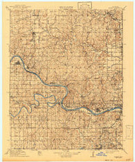 Hominy Oklahoma Historical topographic map, 1:62500 scale, 15 X 15 Minute, Year 1915