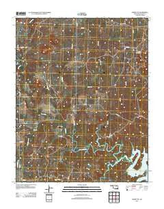 Hominy NE Oklahoma Historical topographic map, 1:24000 scale, 7.5 X 7.5 Minute, Year 2012