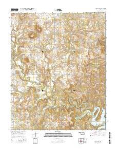 Hominy NE Oklahoma Current topographic map, 1:24000 scale, 7.5 X 7.5 Minute, Year 2016