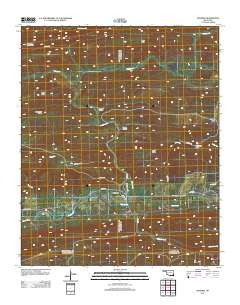 Honobia Oklahoma Historical topographic map, 1:24000 scale, 7.5 X 7.5 Minute, Year 2012