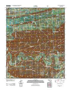 Hontubby Oklahoma Historical topographic map, 1:24000 scale, 7.5 X 7.5 Minute, Year 2011