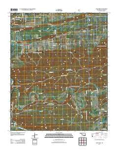 Hontubby Oklahoma Historical topographic map, 1:24000 scale, 7.5 X 7.5 Minute, Year 2013