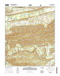 Hontubby Oklahoma Current topographic map, 1:24000 scale, 7.5 X 7.5 Minute, Year 2016