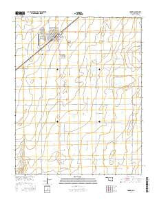 Hooker Oklahoma Current topographic map, 1:24000 scale, 7.5 X 7.5 Minute, Year 2016
