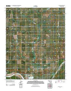 Hooper Oklahoma Historical topographic map, 1:24000 scale, 7.5 X 7.5 Minute, Year 2012