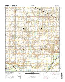 Hooper Oklahoma Current topographic map, 1:24000 scale, 7.5 X 7.5 Minute, Year 2016