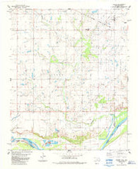 Hooper Oklahoma Historical topographic map, 1:24000 scale, 7.5 X 7.5 Minute, Year 1984