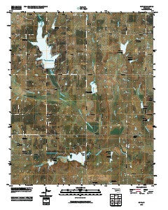 Hope Oklahoma Historical topographic map, 1:24000 scale, 7.5 X 7.5 Minute, Year 2010