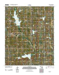 Hope Oklahoma Historical topographic map, 1:24000 scale, 7.5 X 7.5 Minute, Year 2012