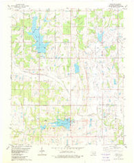 Hope Oklahoma Historical topographic map, 1:24000 scale, 7.5 X 7.5 Minute, Year 1982