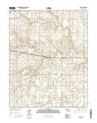 Hopeton Oklahoma Current topographic map, 1:24000 scale, 7.5 X 7.5 Minute, Year 2016