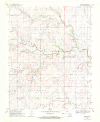 Hopeton Oklahoma Historical topographic map, 1:24000 scale, 7.5 X 7.5 Minute, Year 1969