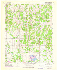 Horseshoe Lake Oklahoma Historical topographic map, 1:24000 scale, 7.5 X 7.5 Minute, Year 1956