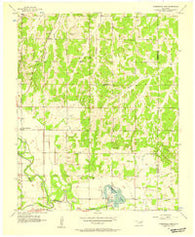 Horseshoe Lake Oklahoma Historical topographic map, 1:24000 scale, 7.5 X 7.5 Minute, Year 1956