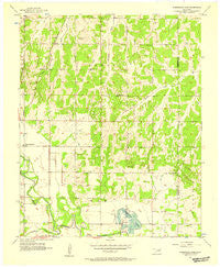 Horseshoe Lake Oklahoma Historical topographic map, 1:24000 scale, 7.5 X 7.5 Minute, Year 1956