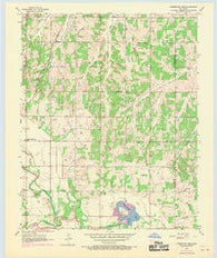 Horseshoe Lake Oklahoma Historical topographic map, 1:24000 scale, 7.5 X 7.5 Minute, Year 1956