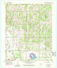 Horseshoe Lake Oklahoma Historical topographic map, 1:24000 scale, 7.5 X 7.5 Minute, Year 1956