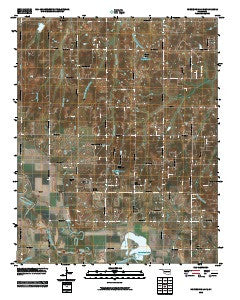 Horseshoe Lake Oklahoma Historical topographic map, 1:24000 scale, 7.5 X 7.5 Minute, Year 2010