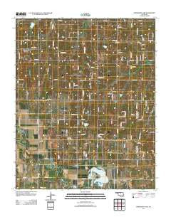 Horseshoe Lake Oklahoma Historical topographic map, 1:24000 scale, 7.5 X 7.5 Minute, Year 2013